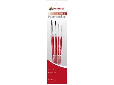 Evoco Pinsel-Set (Größen 0, 2, 4 & 6) 