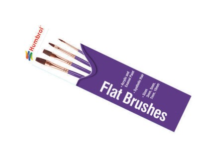 Pinsel Set -flach 3,5,7,10 