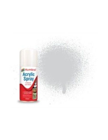 HUMBROL ACRYLIC HOBBY SPRAY 150ML No 11 Silver Interior Version 