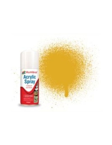 HUMBROL ACRYLIC HOBBY SPRAY 150ML No 16 Gold 