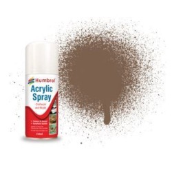 HUMBROL ACRYLIC HOBBY SPRAY 150ML No 29 Dark Brown  2