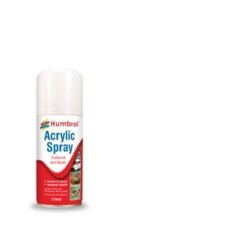 HUMBROL ACRYLIC HOBBY SPRAY 150ML No 34 White Matt US Marines 