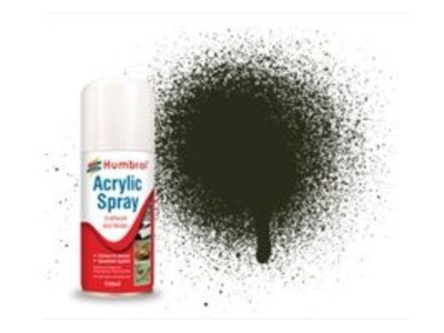 HUMBROL ACRYLIC HOBBY SPRAY 150ML No 53 Gun Metal 