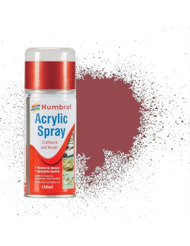 ACRYLIC HOBBY SPRAYS 150ML No 73 Matt Wine red Oxide - Modellers Spray 150 ML 
