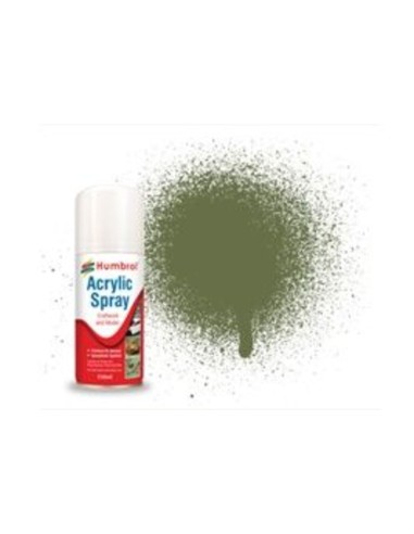 HUMBROL ACRYLIC HOBBY SPRAY 150ML No 80 Grass Green 