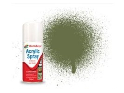 HUMBROL ACRYLIC HOBBY SPRAY 150ML No 80 Grass Green 
