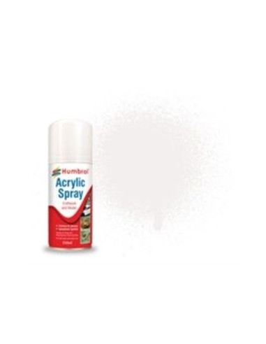 HUMBROL ACRYLIC HOBBY VARNISH SPRAY 150ML No 135 Satin Varnish 