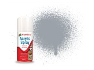 HUMBROL ACRYLIC HOBBY SPRAY 150ML No 165 Medium Sea Grey Satin 