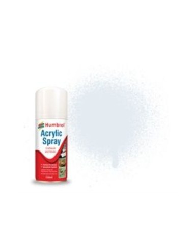 HUMBROL ACRYLIC HOBBY SPRAY 150ML No 191 Chrome Silver 