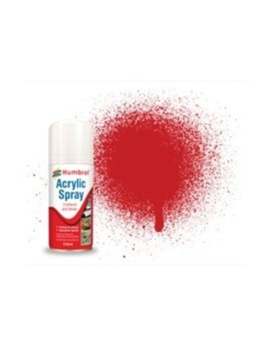 HUMBROL ACRYLIC HOBBY SPRAY 150ML No 220 Italian Racing Red 