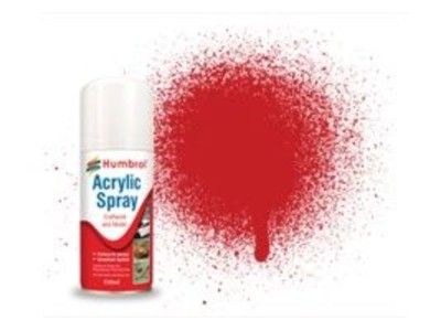 HUMBROL ACRYLIC HOBBY SPRAY 150ML No 220 Italian Racing Red 