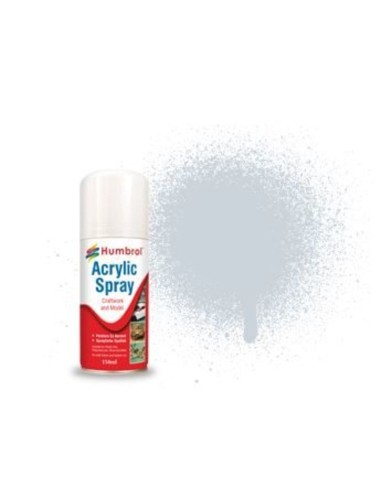 HUMBROL METALCOTE HOBBY VARNISH SPRAY 150ML No 27002 MetalcotePolished Aluminium 
