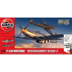 P-51D Mustang vs Bf109F-4 Dogfight Double 