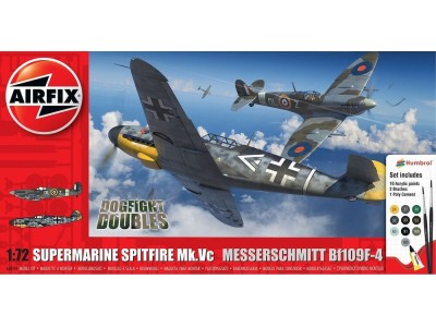 Supermarine Spitfire Mk.Vc vs Bf109F-4 Dogfight Double 