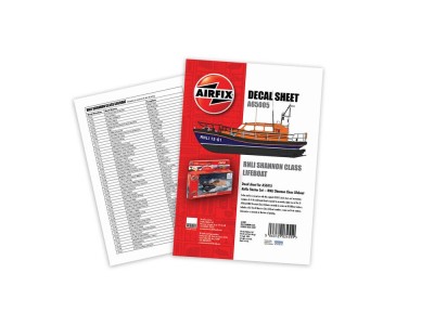 Decal Sheet - RNLI Shannon Class Lifeboat (A55015) 