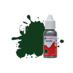 HUMBROL ACRYLIC DROPPER BOTTLE 14ML No 3 Brunswick Green Gloss 