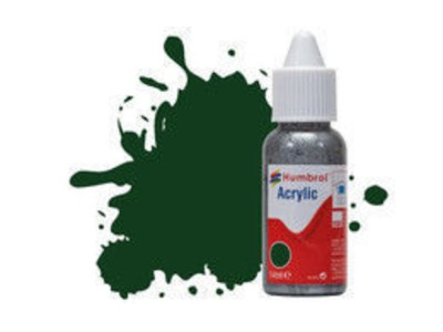 HUMBROL ACRYLIC DROPPER BOTTLE 14ML No 3 Brunswick Green Gloss 