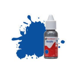 HUMBROL ACRYLIC DROPPER BOTTLE 14ML No 14 French Blue - Gloss 