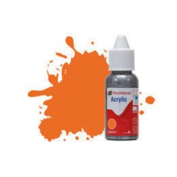 HUMBROL ACRYLIC DROPPER BOTTLE 14ML No 18 Orange - Gloss 