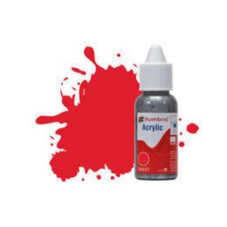 HUMBROL ACRYLIC DROPPER BOTTLE 14ML No 19 Red - Gloss 