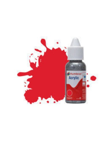 HUMBROL ACRYLIC DROPPER BOTTLE 14ML No 19 Red - Gloss 