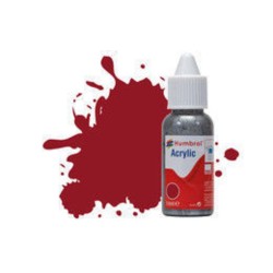 HUMBROL ACRYLIC DROPPER BOTTLE 14ML No 20 Crimson - Gloss 