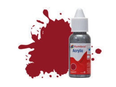 HUMBROL ACRYLIC DROPPER BOTTLE 14ML No 20 Crimson - Gloss 