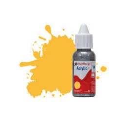 HUMBROL ACRYLIC DROPPER BOTTLE 14ML No 24 Trainer Yellow - Matt 