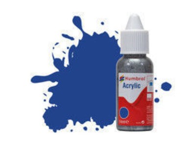 HUMBROL ACRYLIC DROPPER BOTTLE 14ML No 25 Blue - Matt 