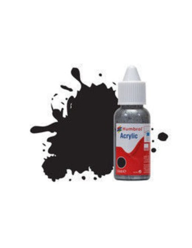 HUMBROL ACRYLIC DROPPER BOTTLE 14ML No 33 Black - Matt 