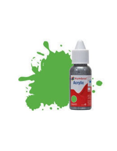 HUMBROL ACRYLIC DROPPER BOTTLE 14ML No 37 Bright Green Matt 