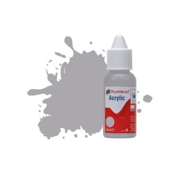 HUMBROL ACRYLIC DROPPER BOTTLE 14ML No 40 Pale Grey Gloss 