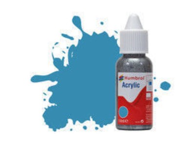 HUMBROL ACRYLIC DROPPER BOTTLE 14ML N0 48 Mediterranean Blue Gloss 