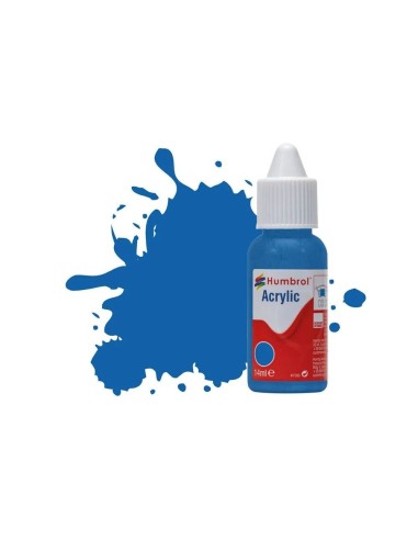HUMBROL ACRYLIC DROPPER BOTTLE 14ML No 52 Baltic Blue - Metallic 