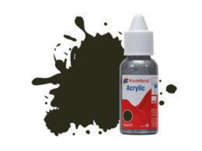 HUMBROL ACRYLIC DROPPER BOTTLE 14ML No 53 Gunmetal - Metallic 