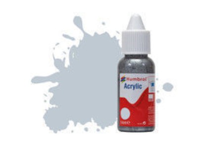 HUMBROL ACRYLIC DROPPER BOTTLE 14ML No 56 Aluminium - Metallic 