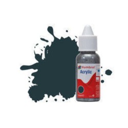 HUMBROL ACRYLIC DROPPER BOTTLE 14ML No 67 Matt Tank Grey - Matt 