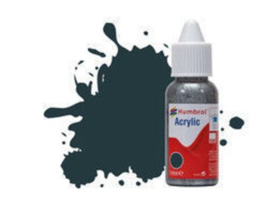 HUMBROL ACRYLIC DROPPER BOTTLE 14ML No 67 Matt Tank Grey - Matt 