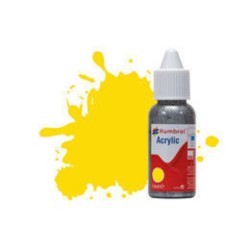 HUMBROL ACRYLIC DROPPER BOTTLE 14ML No 69 Yellow - Gloss 