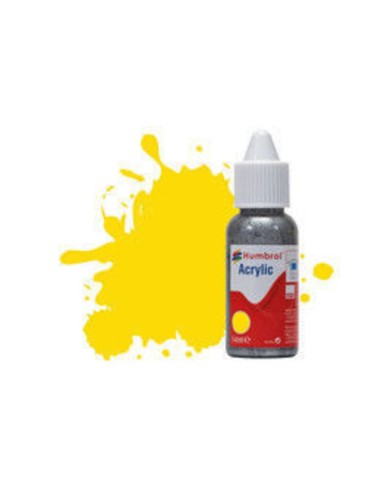 HUMBROL ACRYLIC DROPPER BOTTLE 14ML No 69 Yellow - Gloss 