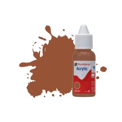 HUMBROL ACRYLIC DROPPER BOTTLE 14ML No 70 Brick Red Matt 