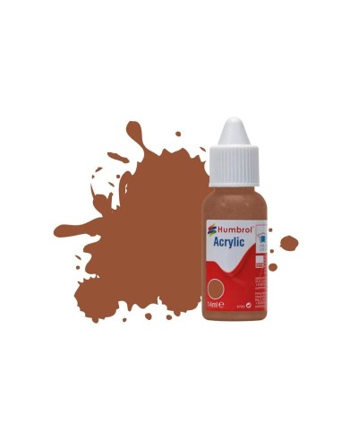HUMBROL ACRYLIC DROPPER BOTTLE 14ML No 70 Brick Red Matt 