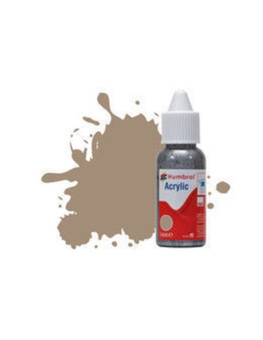 HUMBROL ACRYLIC DROPPER BOTTLE 14ML No 72 Khaki Drill Matt 