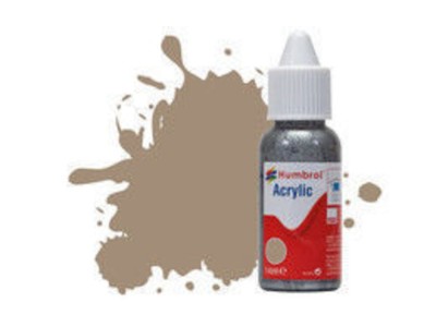 HUMBROL ACRYLIC DROPPER BOTTLE 14ML No 72 Khaki Drill Matt 