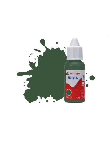 HUMBROL ACRYLIC DROPPER BOTTLE 14ML No.78 Cockpit Green Matt 