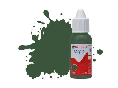 HUMBROL ACRYLIC DROPPER BOTTLE 14ML No.78 Cockpit Green Matt 