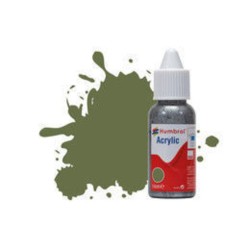 HUMBROL ACRYLIC DROPPER BOTTLE 14ML No.80 Grass Green Matt 