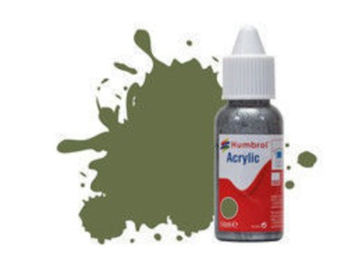 HUMBROL ACRYLIC DROPPER BOTTLE 14ML No.80 Grass Green Matt 