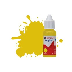 HUMBROL ACRYLIC DROPPER BOTTLE 14ML No 81 Pale Yellow Matt 