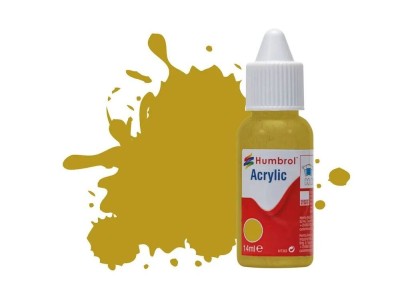 HUMBROL ACRYLIC DROPPER BOTTLE 14ML No 83 Ochre Matt 